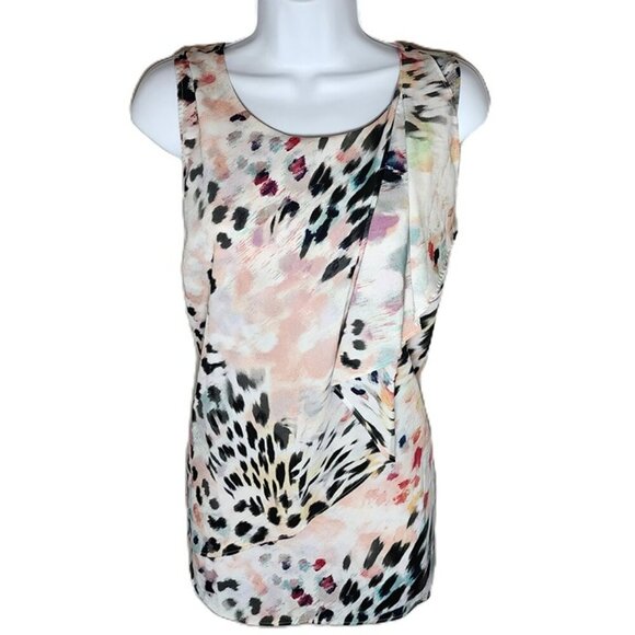 Apt. 9 XL Sleeveless Blouse | Pink Animal Print | Flowy & Lightweight - Picture 1 of 12